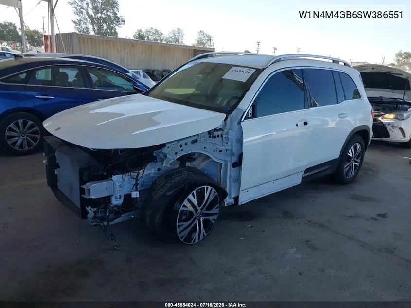 2025 Mercedes-Benz Glb 250 VIN: W1N4M4GB6SW386551 Lot: 45654024