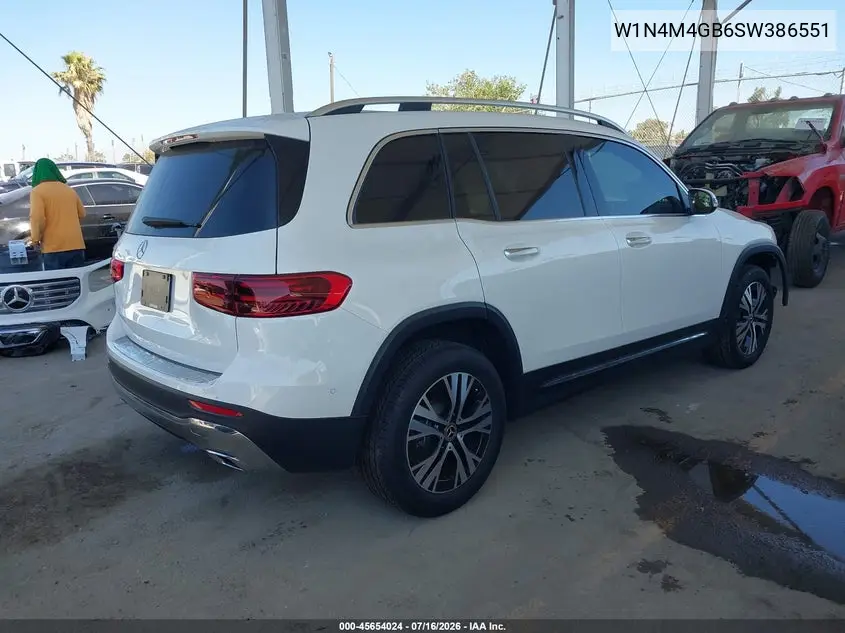 2025 Mercedes-Benz Glb 250 VIN: W1N4M4GB6SW386551 Lot: 45654024