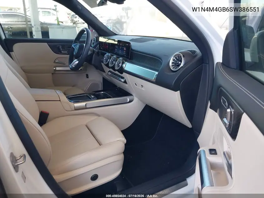 2025 Mercedes-Benz Glb 250 VIN: W1N4M4GB6SW386551 Lot: 45654024