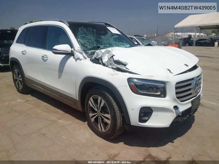 2026 Mercedes-Benz Glb 250 VIN: W1N4M4GB2TW439005 Lot: 45109242