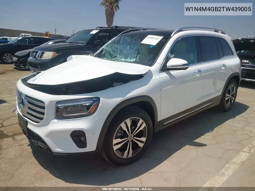 2026 Mercedes-Benz Glb 250 VIN: W1N4M4GB2TW439005 Lot: 45109242