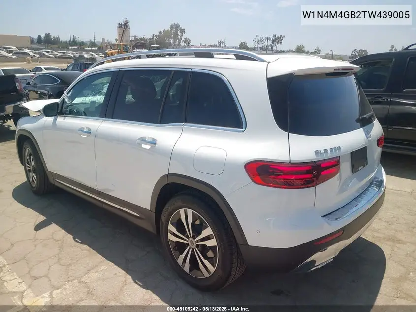 2026 Mercedes-Benz Glb 250 VIN: W1N4M4GB2TW439005 Lot: 45109242
