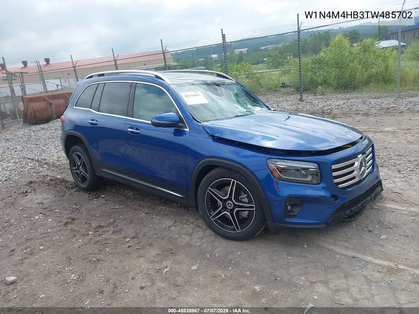 2026 Mercedes-Benz Glb 250 4Matic VIN: W1N4M4HB3TW485702 Lot: 45538967