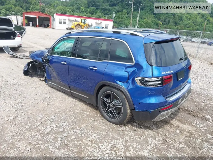 2026 Mercedes-Benz Glb 250 4Matic VIN: W1N4M4HB3TW485702 Lot: 45538967