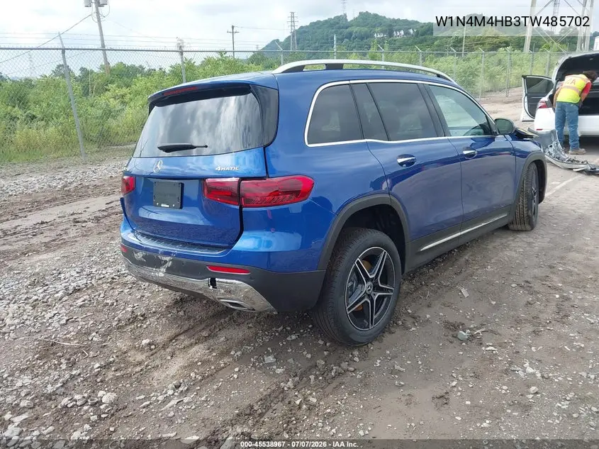 2026 Mercedes-Benz Glb 250 4Matic VIN: W1N4M4HB3TW485702 Lot: 45538967