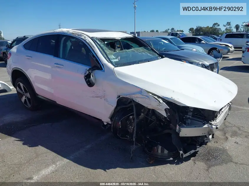 2017 Mercedes-Benz Glc 300 Coupe 4Matic VIN: WDC0J4KB9HF290292 Lot: 44642639