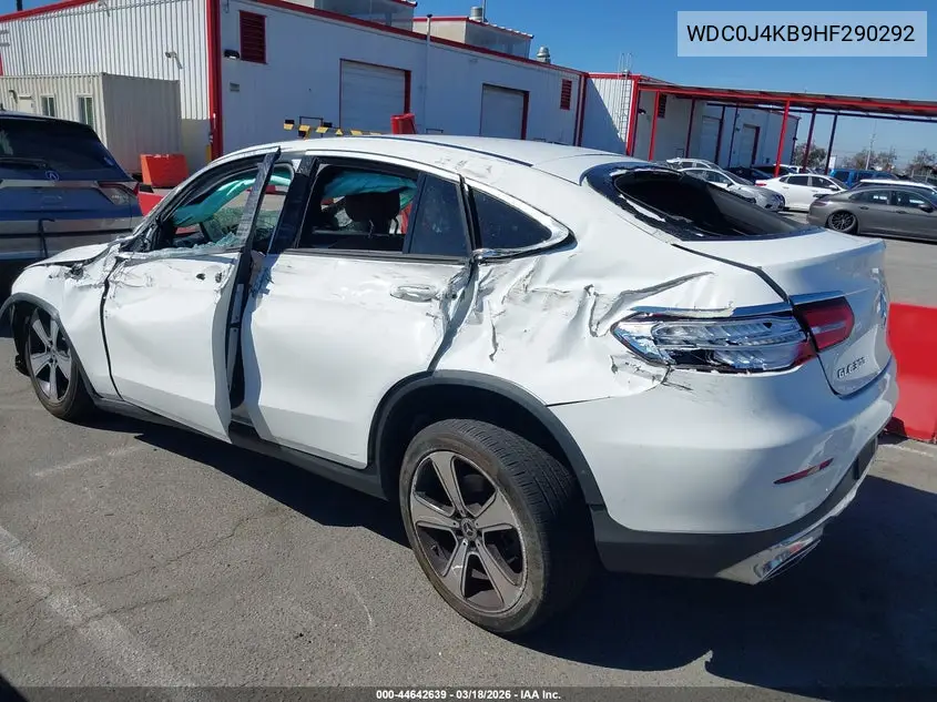 2017 Mercedes-Benz Glc 300 Coupe 4Matic VIN: WDC0J4KB9HF290292 Lot: 44642639