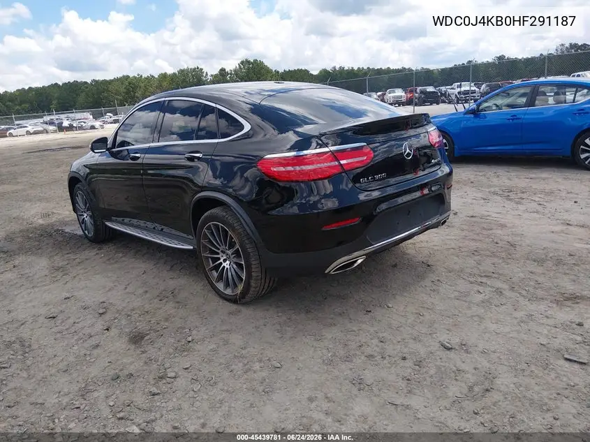 2017 Mercedes-Benz Glc 300 Coupe 4Matic VIN: WDC0J4KB0HF281187 Lot: 45439781