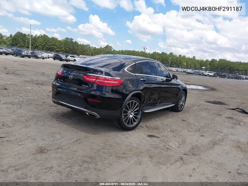 2017 Mercedes-Benz Glc 300 Coupe 4Matic VIN: WDC0J4KB0HF281187 Lot: 45439781
