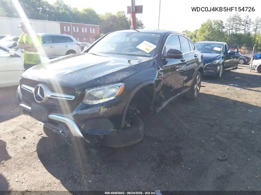 2017 Mercedes-Benz Glc 300 Coupe 4Matic VIN: WDC0J4KB5HF154726 Lot: 45463842