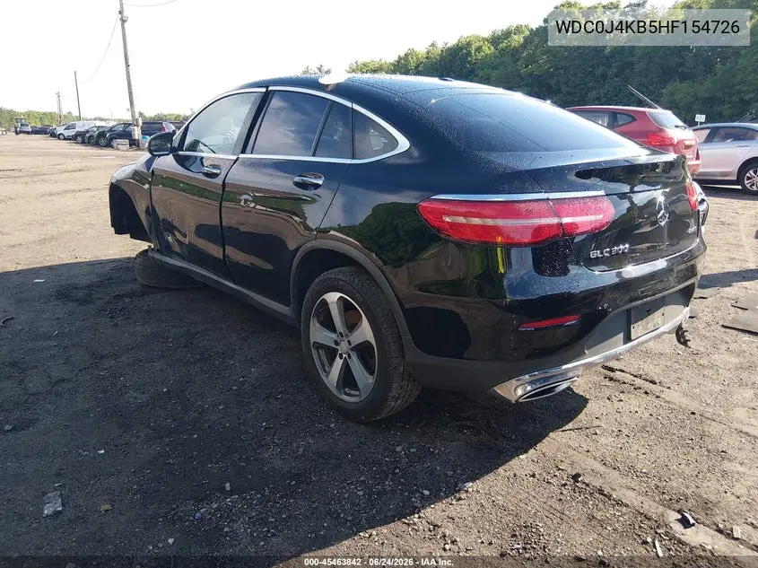 2017 Mercedes-Benz Glc 300 Coupe 4Matic VIN: WDC0J4KB5HF154726 Lot: 45463842