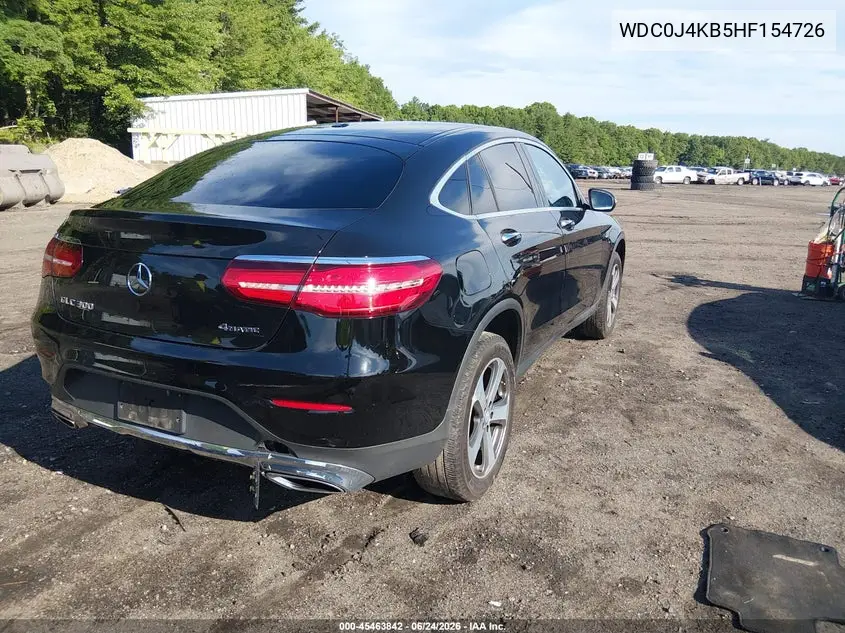2017 Mercedes-Benz Glc 300 Coupe 4Matic VIN: WDC0J4KB5HF154726 Lot: 45463842
