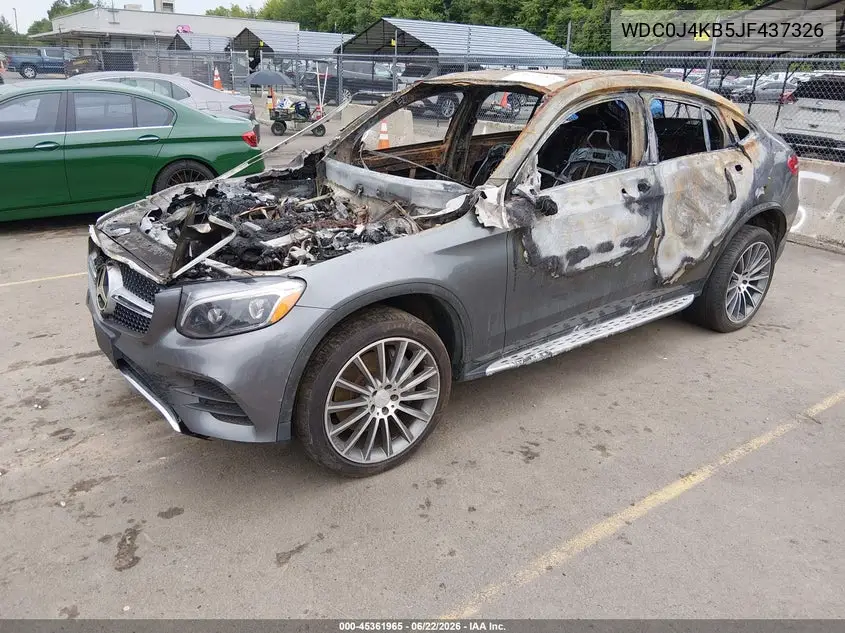 2018 Mercedes-Benz Glc 300 Coupe 4Matic VIN: WDC0J4KB5JF437326 Lot: 45361965