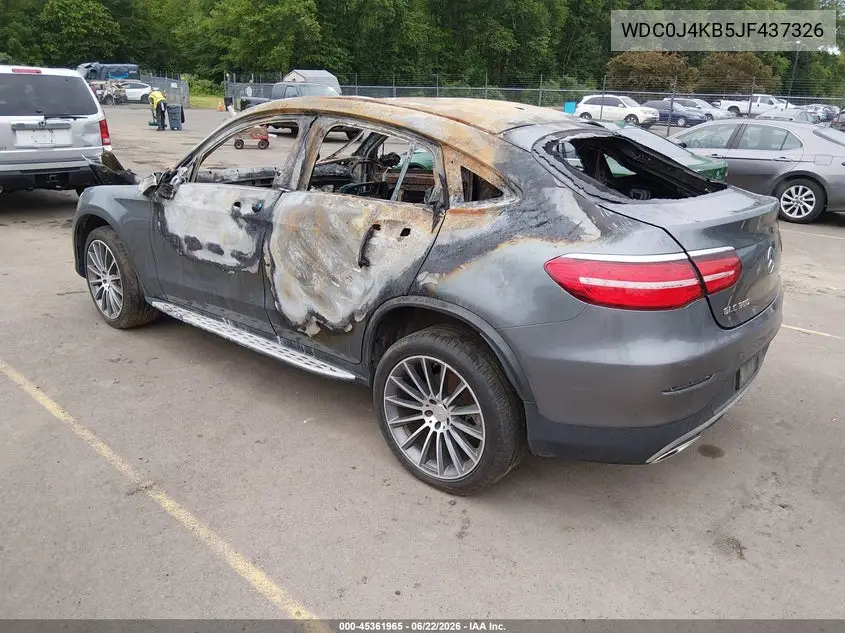 2018 Mercedes-Benz Glc 300 Coupe 4Matic VIN: WDC0J4KB5JF437326 Lot: 45361965