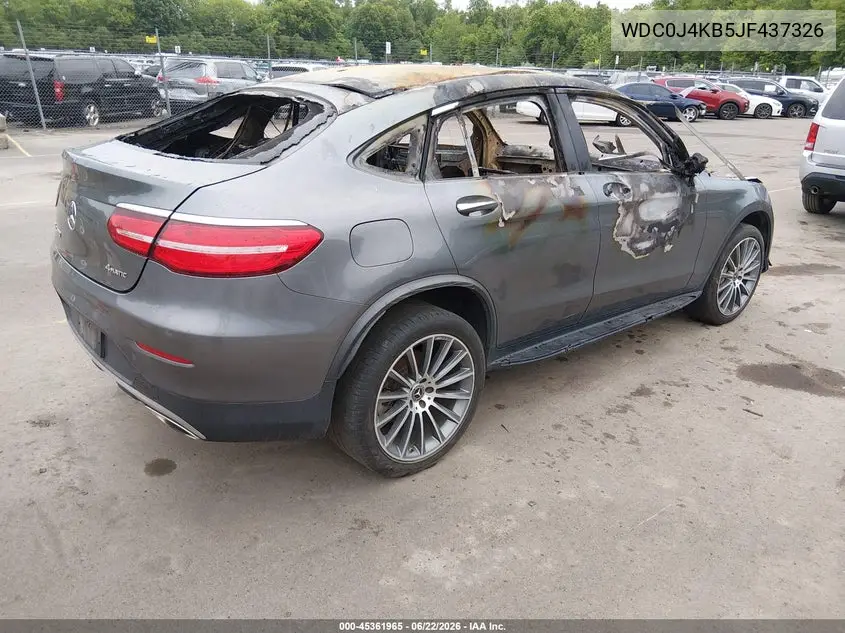 2018 Mercedes-Benz Glc 300 Coupe 4Matic VIN: WDC0J4KB5JF437326 Lot: 45361965