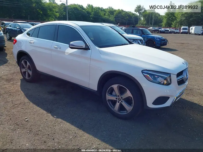 2018 Mercedes-Benz Glc 300 Coupe 4Matic VIN: WDC0J4KB2JF389932 Lot: 45480832