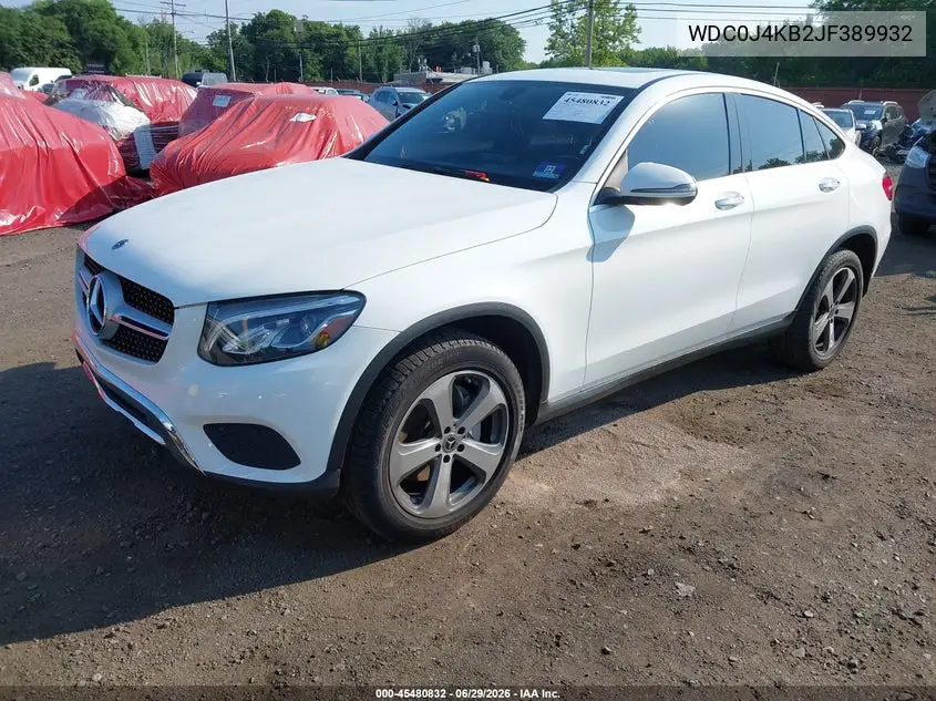 2018 Mercedes-Benz Glc 300 Coupe 4Matic VIN: WDC0J4KB2JF389932 Lot: 45480832