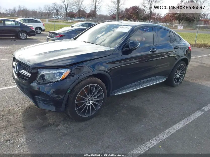 2019 Mercedes-Benz Glc 300 Coupe 4Matic VIN: WDC0J4KBXKF636597 Lot: 43666101