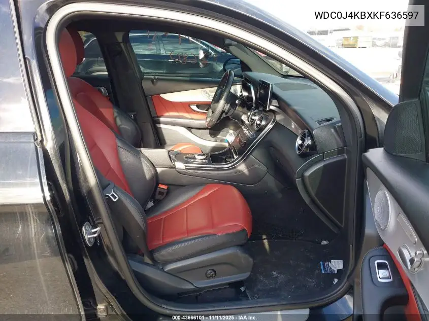 2019 Mercedes-Benz Glc 300 Coupe 4Matic VIN: WDC0J4KBXKF636597 Lot: 43666101