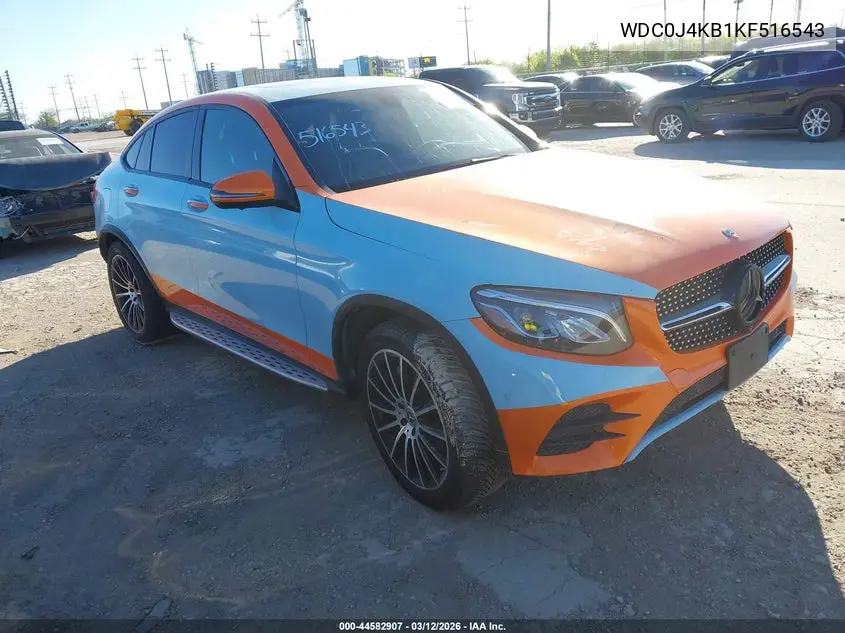 2019 Mercedes-Benz Glc 300 Coupe 4Matic VIN: WDC0J4KB1KF516543 Lot: 44582907