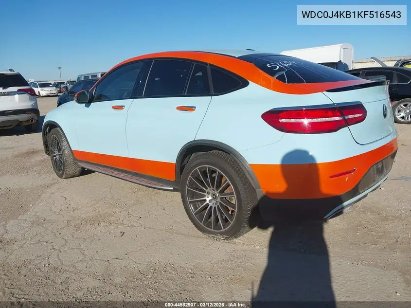 2019 Mercedes-Benz Glc 300 Coupe 4Matic VIN: WDC0J4KB1KF516543 Lot: 44582907