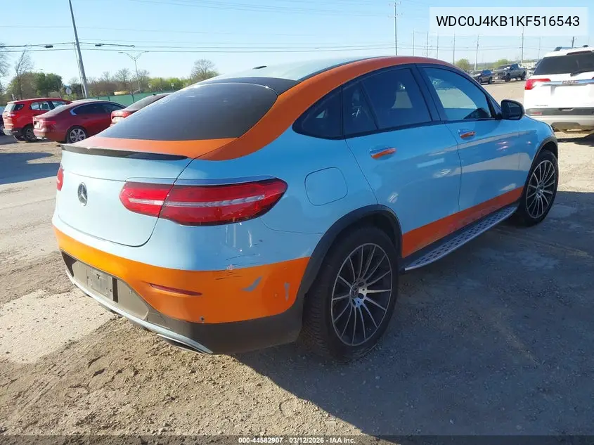 2019 Mercedes-Benz Glc 300 Coupe 4Matic VIN: WDC0J4KB1KF516543 Lot: 44582907