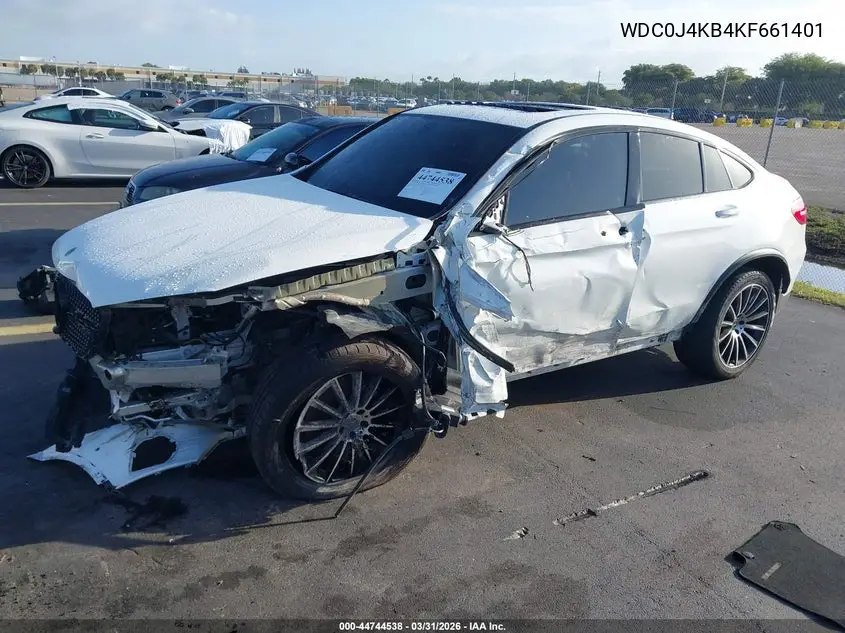 2019 Mercedes-Benz Glc 300 Coupe 4Matic VIN: WDC0J4KB4KF661401 Lot: 44744538