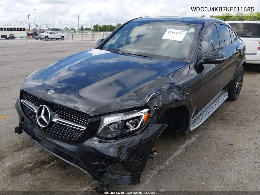 2019 Mercedes-Benz Glc 300 Coupe 4Matic VIN: WDC0J4KB7KF511685 Lot: 45134719