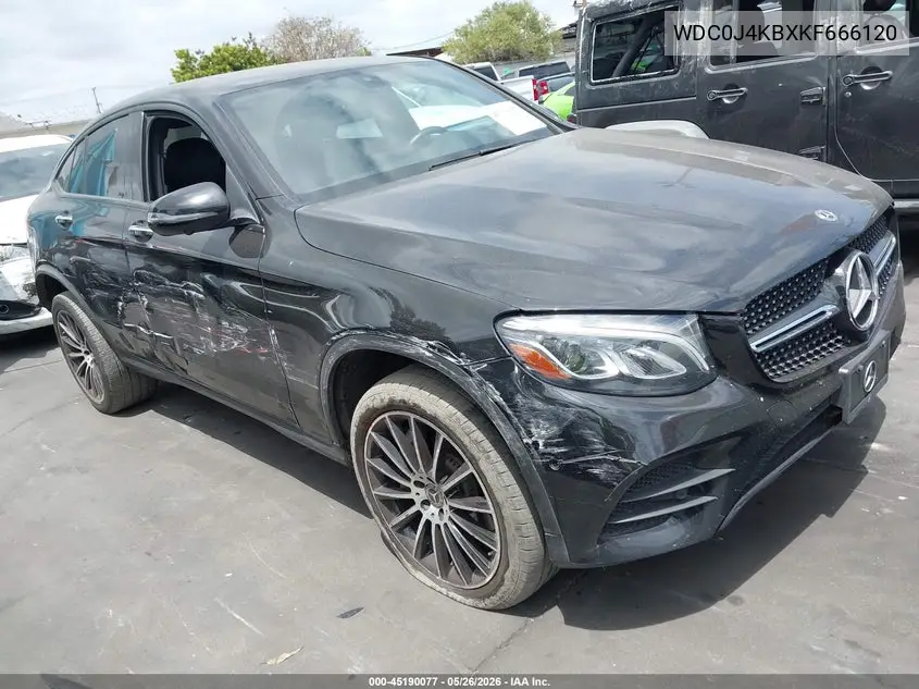 2019 Mercedes-Benz Glc 300 Coupe 4Matic VIN: WDC0J4KBXKF666120 Lot: 45190077