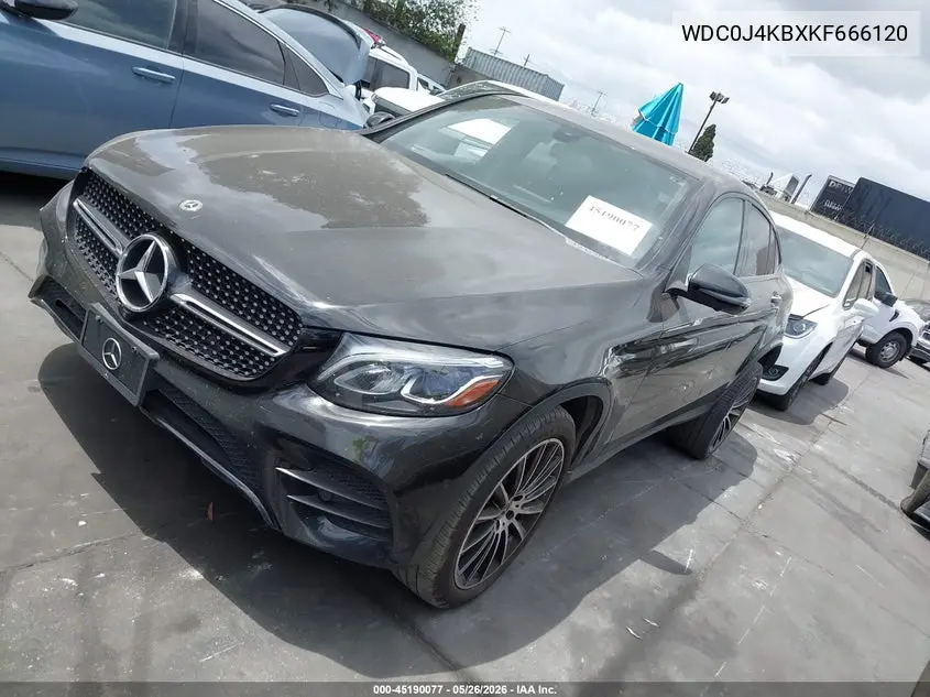 2019 Mercedes-Benz Glc 300 Coupe 4Matic VIN: WDC0J4KBXKF666120 Lot: 45190077