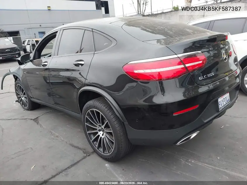 2019 Mercedes-Benz Glc 300 Coupe 4Matic VIN: WDC0J4KB5KF587387 Lot: 45423488