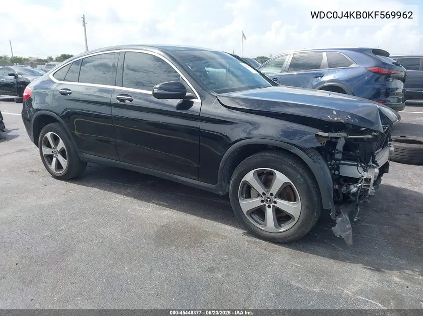 2019 Mercedes-Benz Glc 300 Coupe 4Matic VIN: WDC0J4KB0KF569962 Lot: 45448377