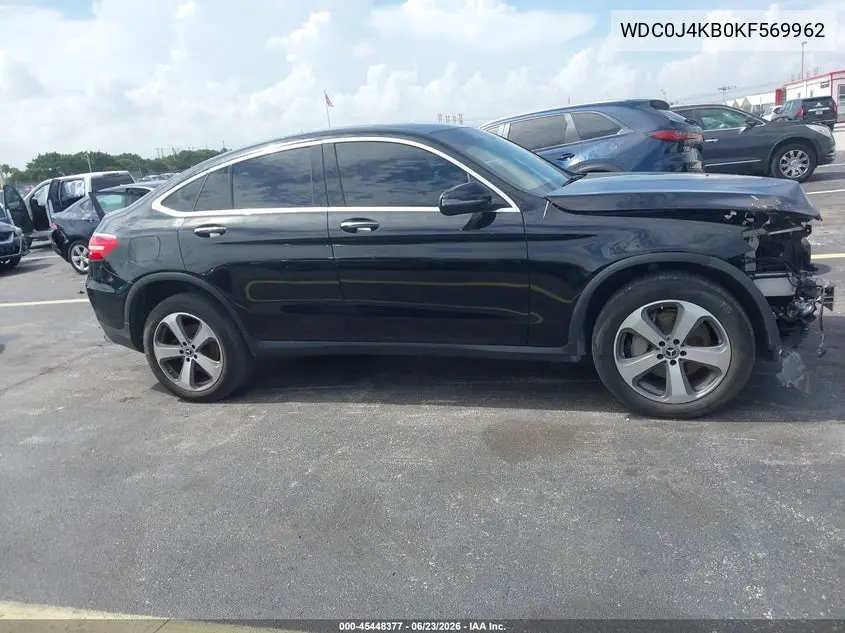 2019 Mercedes-Benz Glc 300 Coupe 4Matic VIN: WDC0J4KB0KF569962 Lot: 45448377