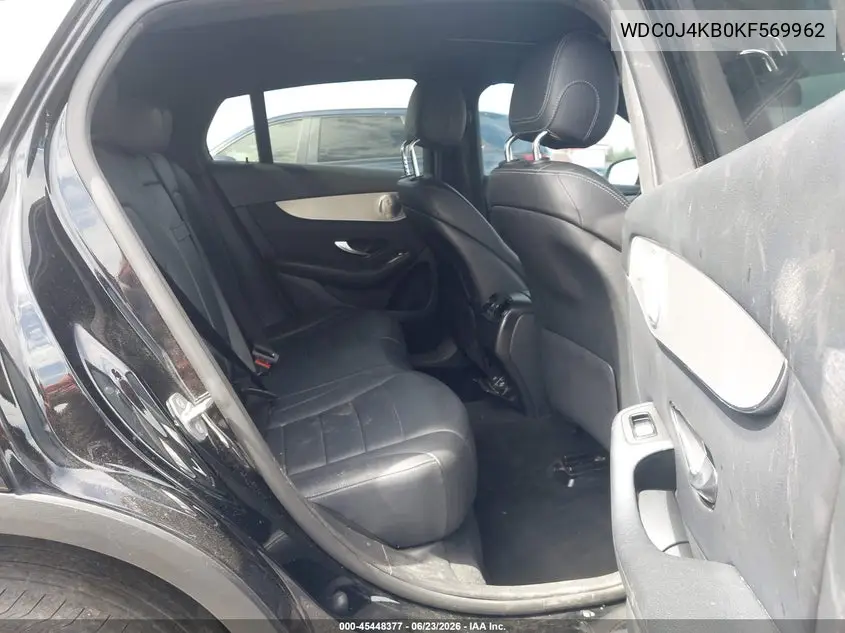 2019 Mercedes-Benz Glc 300 Coupe 4Matic VIN: WDC0J4KB0KF569962 Lot: 45448377