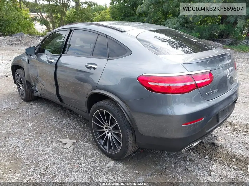 2019 Mercedes-Benz Glc 300 Coupe 4Matic VIN: WDC0J4KB2KF569607 Lot: 45584586
