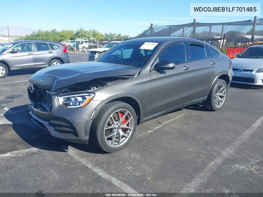 2020 Mercedes-Benz Glc 300 Coupe 4Matic VIN: WDC0J8EB1LF701485 Lot: 45236388