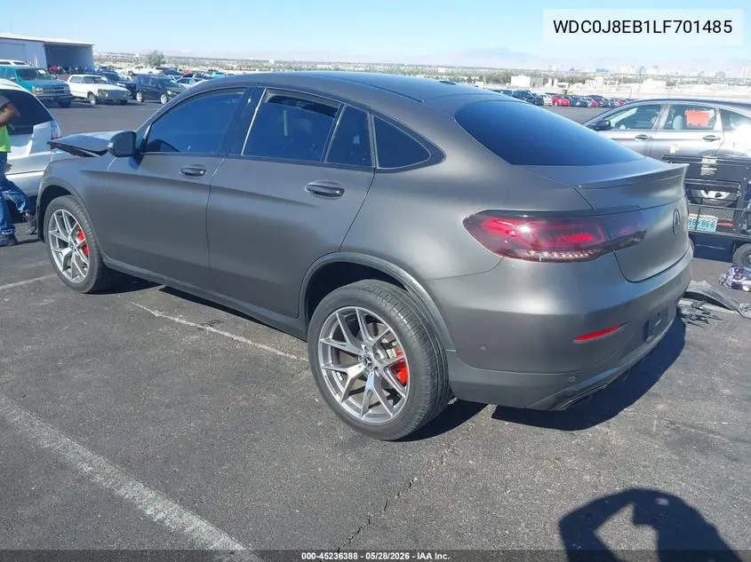 2020 Mercedes-Benz Glc 300 Coupe 4Matic VIN: WDC0J8EB1LF701485 Lot: 45236388