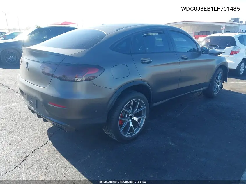 2020 Mercedes-Benz Glc 300 Coupe 4Matic VIN: WDC0J8EB1LF701485 Lot: 45236388