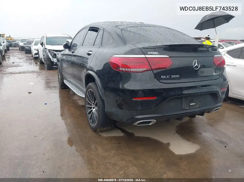 2020 Mercedes-Benz Glc 300 Coupe 4Matic VIN: WDC0J8EB5LF743528 Lot: 45600919
