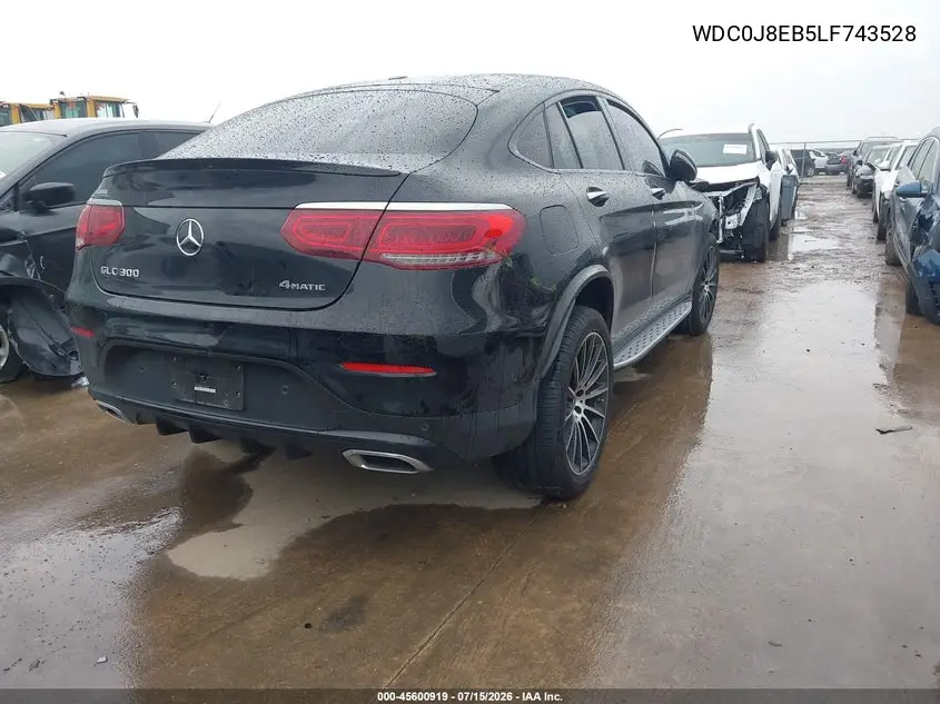 2020 Mercedes-Benz Glc 300 Coupe 4Matic VIN: WDC0J8EB5LF743528 Lot: 45600919