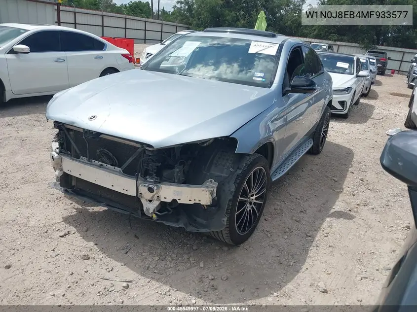 2021 Mercedes-Benz Glc 300 Coupe 4Matic VIN: W1N0J8EB4MF933577 Lot: 45549997