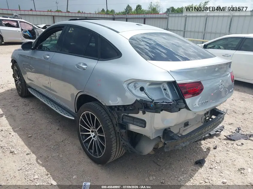 2021 Mercedes-Benz Glc 300 Coupe 4Matic VIN: W1N0J8EB4MF933577 Lot: 45549997