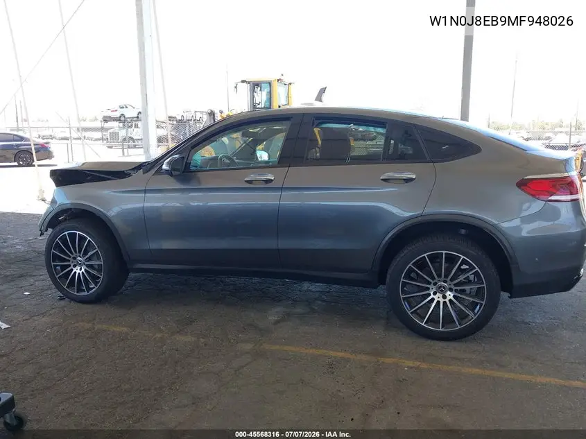 2021 Mercedes-Benz Glc 300 Coupe 4Matic VIN: W1N0J8EB9MF948026 Lot: 45568316