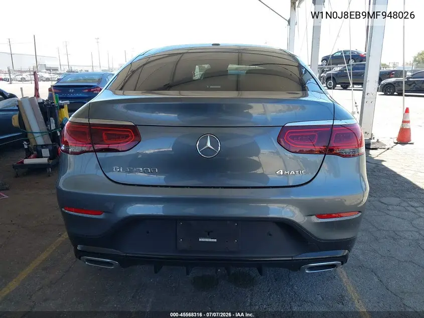 2021 Mercedes-Benz Glc 300 Coupe 4Matic VIN: W1N0J8EB9MF948026 Lot: 45568316