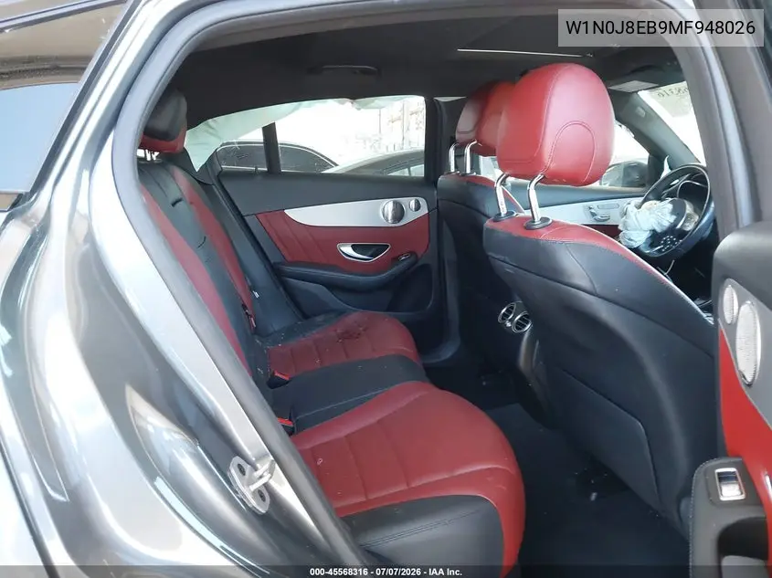 2021 Mercedes-Benz Glc 300 Coupe 4Matic VIN: W1N0J8EB9MF948026 Lot: 45568316
