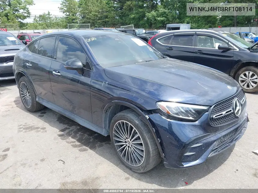 2024 Mercedes-Benz Glc 300 Coupe 4Matic VIN: W1NKJ4HB8RF108114 Lot: 45563754
