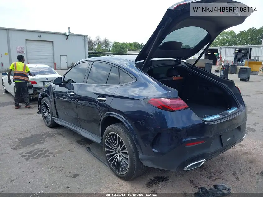 2024 Mercedes-Benz Glc 300 Coupe 4Matic VIN: W1NKJ4HB8RF108114 Lot: 45563754