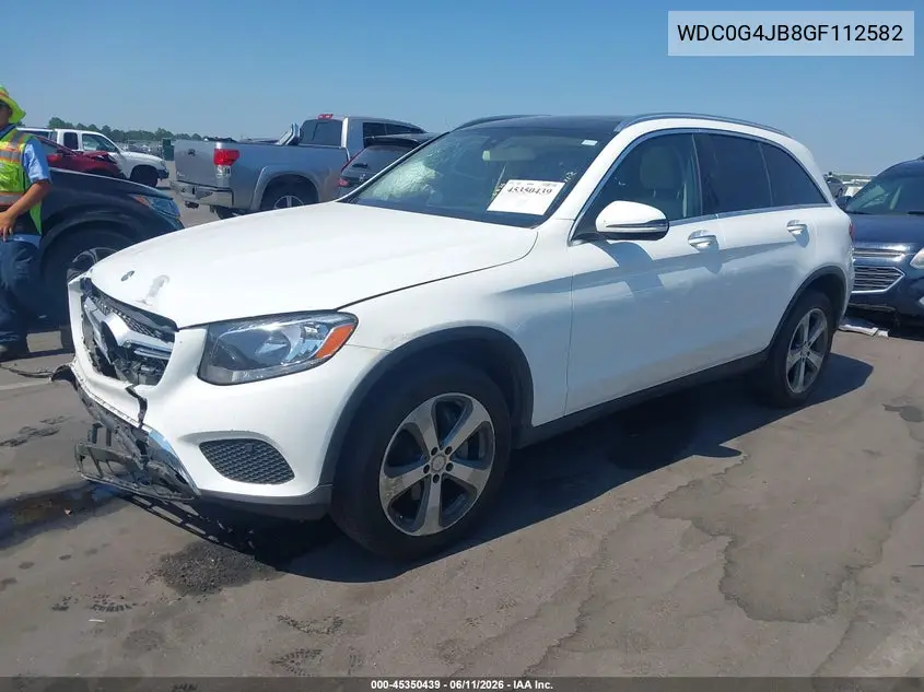 2016 Mercedes-Benz Glc 300 VIN: WDC0G4JB8GF112582 Lot: 45350439