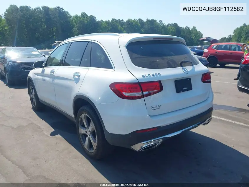 2016 Mercedes-Benz Glc 300 VIN: WDC0G4JB8GF112582 Lot: 45350439