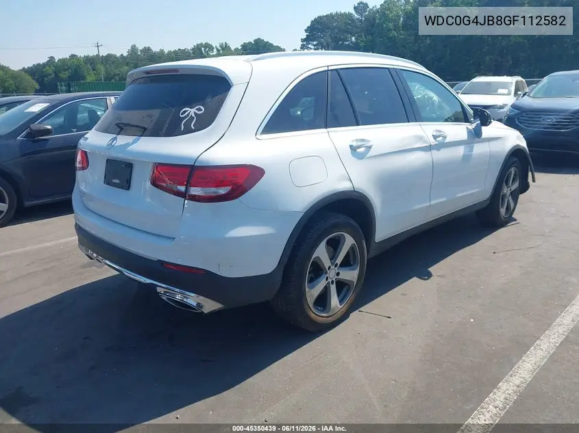 2016 Mercedes-Benz Glc 300 VIN: WDC0G4JB8GF112582 Lot: 45350439